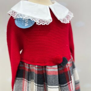 ABITO CUADROS CUELLO JULIANA ROJO - immagine 2