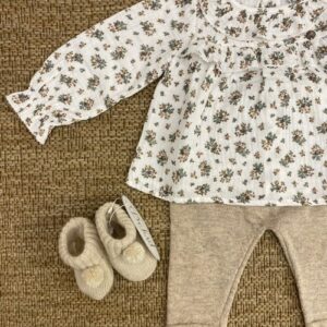 COMPLETO CON BLUSA A FIORI DR KID - immagine 2