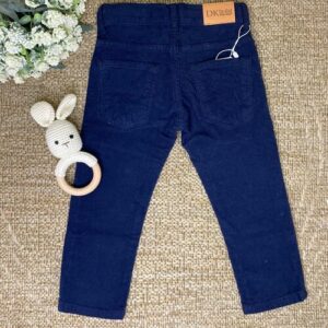 PANTALONE VELLUTO BLU DR KID - immagine 2