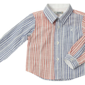 CAMICIA RIGHE BIMBO DR KID - immagine 2