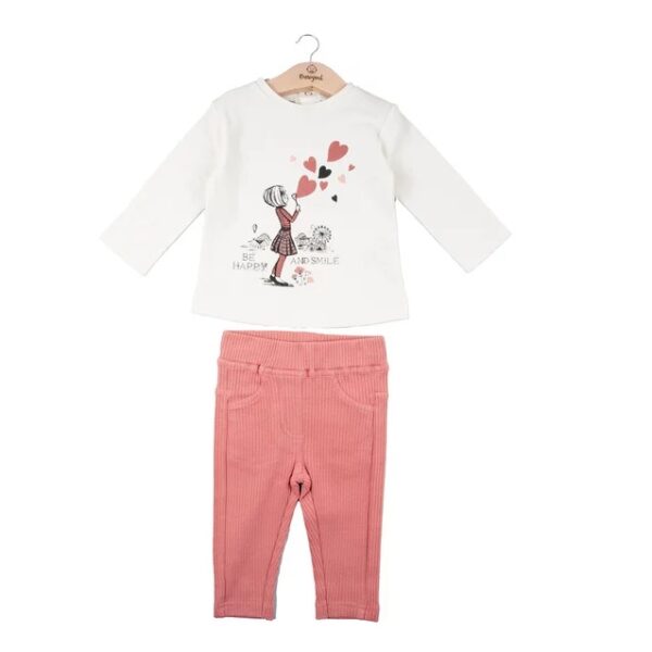 COMPLETO 2PZ FELPA CON PANT. VELLUTO BABYBOL