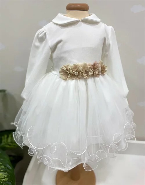 VESTINA MANICA LUNGA FIORI BUFI BACETTI Alma Baby Abbigliamento Bimbi da 0 a 4 anni
