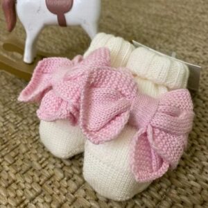 BABBUCCE PANNA FIOCCO ROSA BEBE' DI ALMY