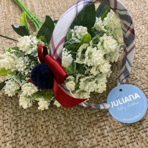 CERCHIETTO POMPOM BLU JULIANA