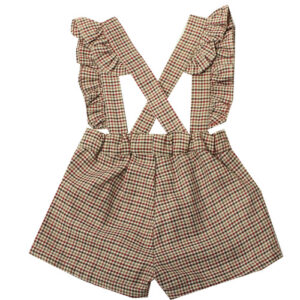 SALOPETTE QUADRI CON CAMICIA DR KID - immagine 3