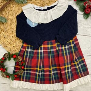 ABITO MAGLIA BLU SCOZZESE JULIANA