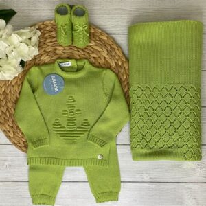 COPERTA VERDE LIME JULIANA