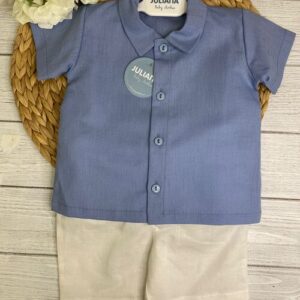 COMPLETO SHORTS E CAMICIA AZZURRA JULIANA