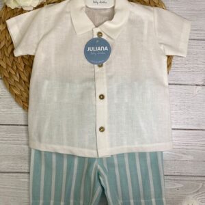 COMPLETO SHORTS E CAMICIA BIANCA JULIANA