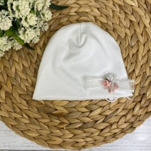 CAPPELLO BIANCO FIORE NINNAOH