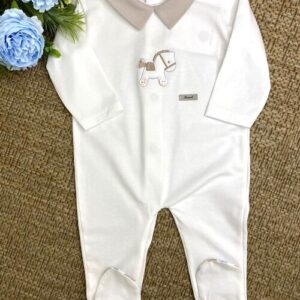 TUTINA JERSEY BIANCO RIGHE CELESTE NINNAOH