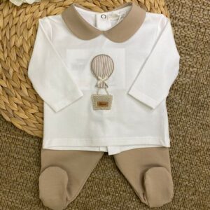 COMPLETO NASCITA BEIGE MONGOLFIERA NIANNOH