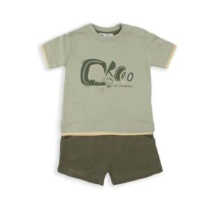 COMPLETO CORTO VERDE CROCO BABYBOL