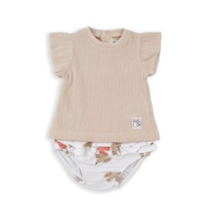 COMPLETO CORTO BEIGE BABYBOL