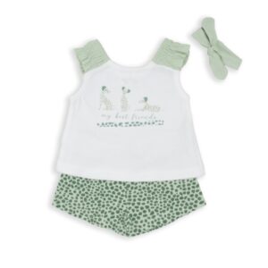 COMPLETO CORTO VERDE CON FASCIA BABYBOL