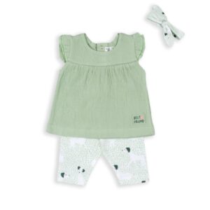 COMPLETO VERDE CON FASCIA BABYBOL
