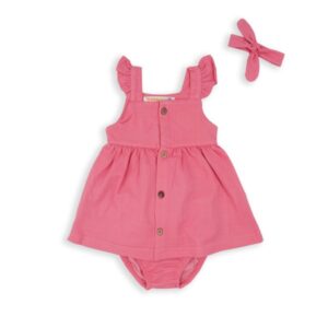 ABITO ROSA EFFETTO DENIM BABYBOL