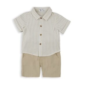 COMPLETO CAMICIA RIGHE BABYBOL