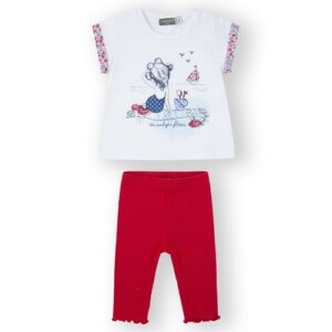 COMPLETO FIORI ROSSO CANADA HOUSE