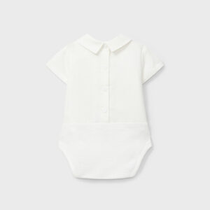 SALOPETTE BEIGE CON CAMICIA IN LINO DR KID - immagine 3