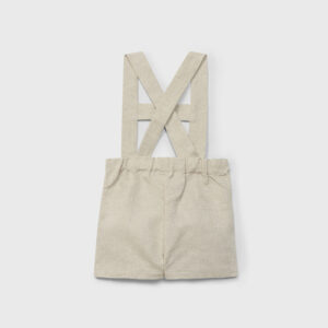 SALOPETTE BEIGE CON CAMICIA IN LINO DR KID - immagine 4