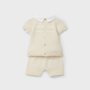 COMPLETO CORTO IN FILO BEIGE DR KID - immagine 2