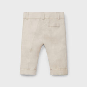 PANTALONE DI LINO BEIGE DR KID - immagine 2