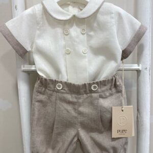 COMPLETO LINO ECRU' PURE F.
