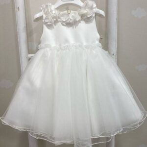 ABITO BIANCO FIORI PURE F.