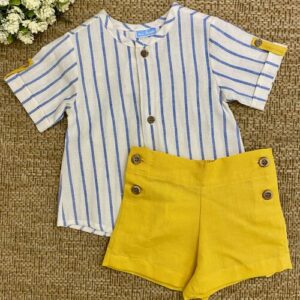 COMPLETO SHORTS GIALLO MAC ILUSION