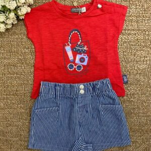COMPLETO SHORTS ROSSO CANADA HOUSE