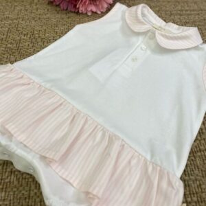 PAGLIACCETTO RIGHE ROSA BABYGI - immagine 2